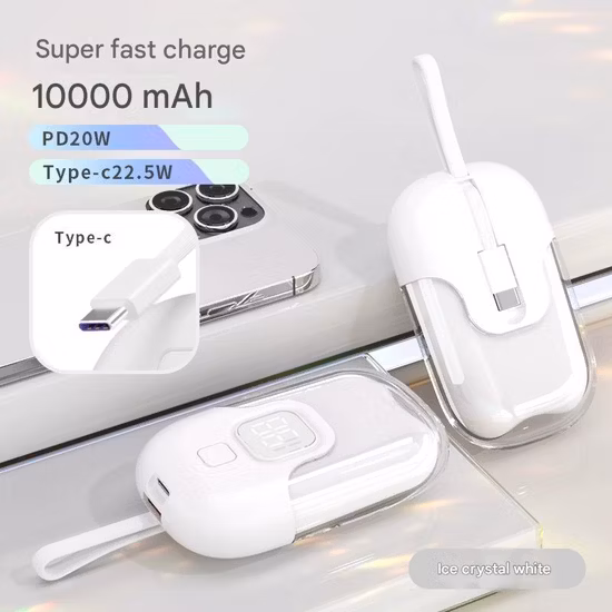Cargador de carga rápida de bancos de energía de 10000 mAh construido