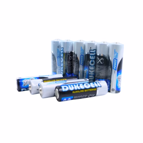 Batería seca alcalina de tamaño AA de 1,5 V a prueba de fugas de suministro de fábrica profesional (AA/LR6/AM3)